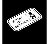 Baby On Board JDM Car Sticker Child Safety Window Vinyl Decal (140mm x 75mm (LxH))