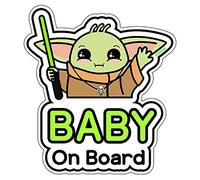 Baby on Board Sign for car (05. Yoda Boy)