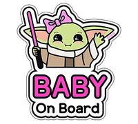 Baby on Board Sign for car (06. Yoda Girl)