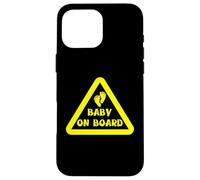 Baby On Board Sign Pregnancy Expecting Mother Baby Feet Mom Case for iPhone 16 Pro Max