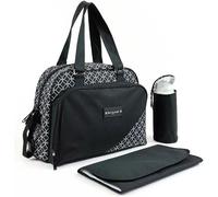 Accessotech Baby On Board Simply Star Baby Changing Bag Large Diaper Travel Bag With Changing Mat Insulated Bottle Holder