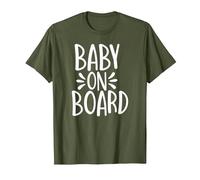 Baby on Board T-Shirt, Men, Olive Green, XX-Large