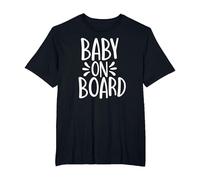 Baby on Board T-Shirt, Men's Big and Tall, Black, 5X Tall