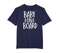 Baby on Board T-Shirt, Men's Big and Tall, Navy Blue, 2X Tall