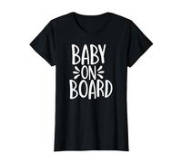 Baby on Board T-Shirt, Women, Black, XX-Large