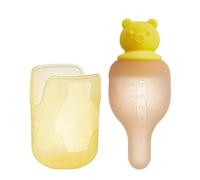 Baby Oral Feeding Syringe Silicone Medicine Pacifier Baby Liquid Feeder Dispenser Dropper with Measuring Cup, for Water and Milk