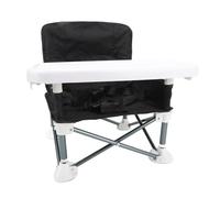 Baby Outdoor Feeding, Portable Multifunctional Dining Chair for Camping Beach Travel with Foldable Design Suitable for Infants (Black)