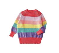 Baby Oversized Knitted Jumper Girls Boys Winter Ribbed Knit Sweater Chunky Pullover Long Sleeve Knitwear Top Soft Unisex Toddler Baby Clothes Autumn Outwear (new1-Pink, 4-5 Years)