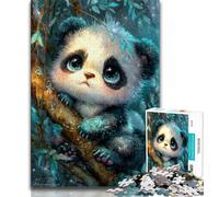 Baby Panda 1000 Piece Jigsaw Puzzles for Adults Gifts,Help The Brain Exercise Addictive Toys to Cultivate Patience Suitable for Couples (75x50cm)