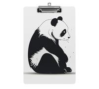 Baby Panda Clipboard, A4 Acrylic Clipboard with Hanging Hole, Ultra-Light Clip Board - Holds 100 Sheets, Shatterproof Document Holder for Office, 12.5" X 8.5"