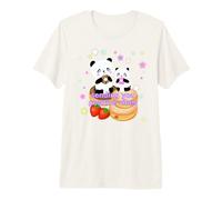 Baby Panda Donuts Lovers Pink Blue Stars, Positive Vibes Premium T-Shirt