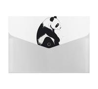 Baby Panda File Folder 6-Pocket, Waterproof Accordion File Organizer with Snap Closure, Expanding Document Holder for Office, Home
