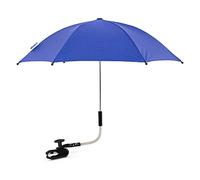Baby Parasol Compatible with Ickle Bubba, Universal Pram Parasol with 50+ UV Protection, Baby and Infant Sun Umbrella for Buggy, with Adjustable Fixing Clamp, Clip on Stroller Umbrella (Blue)