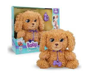 BABY PAWS Love and Care Labradoodle, Interactive Plush Puppy that Reacts to your Inputs in 7 Different Ways, With 3 Accessories, You can Take it Anywhere with it's Bag, Toy for Kids Age 4 and Up