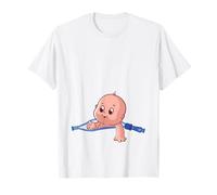 Baby Peeking Out Shirt | Cute Infant On The Way Tee Gift T-Shirt