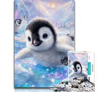 Baby Penguin 1000 Piece Jigsaw Puzzles for Adults Gifts,Stress Reliever Difficult Challenge Deal As Gifts for The Whole Family 38x26cm