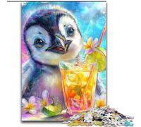 Baby Penguin 1000 Piece Jigsaw Puzzles for Teenagers Gifts, Learning Educational Toys Family Games Suitable for Desktop Decoration (size 50x75cm)
