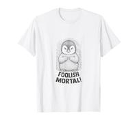 Baby Penguin Cute Evil Villain Foolish Mortal Meme T-Shirt