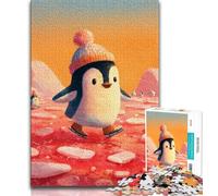 Baby Penguin Jigsaw Puzzles for Teenagers 1000 Jigsaws,Educational Games Wall Decoration Unique Birthday And Xmas Gifts (50x75cm)
