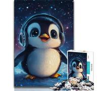 Baby Penguin JigsawPuzzle 1000 Pieces for Adults,Family Game Stress Reliever Difficult Challenge Great Gifts And Toys 38x26cm