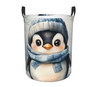 Baby Penguin Laundry Basket Hamper Large Kids Storage Basket Toy Organizer Bins For College Dorms, Boys Girls Baby Bedroom,Bathroom
