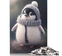Baby Penguin Puzzles for Adults 500 Pieces Wooden Puzzles for Adults & Teenager Jigsaw Puzzles for Adult 500pcs (52x38cm)