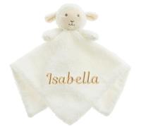 Baby Personalised Animal Comforter Blanket Soft Snuggly Animal Designs (Cream - Lamb)