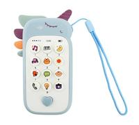 Baby Phone Toy for 1 Year Old Girls and Boys, Interactive Learning Toy with Numbers with Lanyard, Animal Sounds and Detachable Teether Toddler Educational Gift for 6-18 Month Olds (Unicorn B)