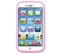 Baby Phone Toy, Mobile Phone Toy, Kids Mobile Phones for Toddler Boys Girls, Kids Phones with Lights Sounds Music, Early Educations, Pink (Excluding Battery)