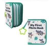 Baby Photo Album 17 4x6 Pictures Soft Cloth My first family Photo Album Baby's Girl's My First Photos Album Personalized Photos Albums for Family Baby Shower Party Toddler Kid Girl