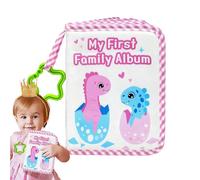 Baby Photo Album - Babies Photo Book Albums | Animal Pattern Soft Memory Books with Star Hook | KeepSake Records | Contains 17 Photos for Toddlers in the Family