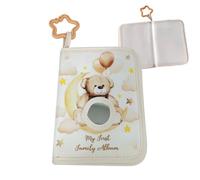 Baby Photo Album | Baby First Photo Album | Soft Cloth Toddler Photo Album | Cute Bear Baby Book Holds | Personalized Photo Album for Family Newborns Shower Favors