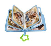 Baby Photo Album, Baby's My First Photo Album Holds 17 6inch Photos,Soft Cloth Infant Photos Book with Safety Mirror,Toddler Memory Book for Family Newborns Toddlers Babies Shower