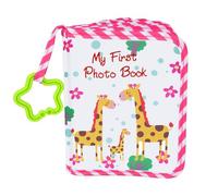 Baby Photo Album Cloth Photo Book Soft Cloth Cartoon Giraffe Family First Year Photo Book Album First Year Photo Book Album Inffant Photo Book My Fiirst Family Personalized Photo Albums