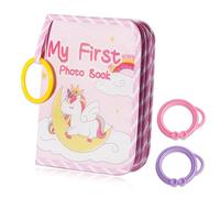 Baby Photo Album,First Year Memory Album Dinosaur Baby Memory Books Babies Photo Book Albums My First Year Photo Album Soft Cloth Album for Family Newborns Toddlers Babies Shower