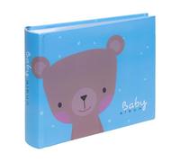 Baby Photo Album for 6x4 Photos - Easy to Fill Slip in Method & Book Bound Baby Boy Photo Album with Writing Space | Store 100 Pictures in a Traditional & Timeless Design | Gift Idea for Newborn