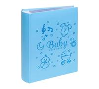 Baby Photo Album for 6x4 Photos - Easy to Fill Slip in Method & Book Bound Baby Boy Photo Album with Writing Space | Store 300 Pictures in a Traditional & Timeless Design | Gift Idea for Newborn
