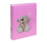 Baby Photo Album for 6x4 Photos - Easy to Fill Slip in Method & Book Bound Baby Girl Photo Album with Writing Space | Store 200 Pictures in a Traditional & Timeless Design | Gift Idea for Newborn