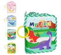 Baby Photo Album Holds 17 6x4 Pictures, My First Soft Cloth Family Photo Book,Precious memories belong to Baby Gift for the Toddler Kids Girls Boys (Dinosaurs)