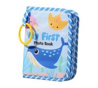 Baby Photo Album, My First Photo Book, Baby Photo Album Soft Book, Kids Memory Book for Family Newborns Shower Party Favors (Ocean)