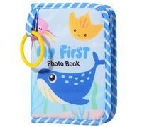 Baby Photo Album, My First Photo Book, Soft Cloth Memory Book for Baby, Family First Year Keepsake, Newborn Shower Gift, Toddler Milestone Photo Album, Travel Friendly Photo Keeper