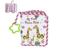 Baby Photo Album, Soft Cloth Baby Photo Album, Cute Giraffe In-fant Photo Album, my firsts Photo Album For Baby, Personalized Photo Album For Family memorys