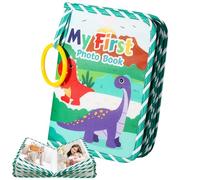 Baby Photo Album,Soft Cloth Baby Photo Album,Dinosaur Photo Album,First Year Baby Photo Book,Unisex Infant Photo Book,My First Photo Book,Photo Collector for Babies Toddlers