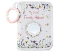 Baby Photo Album Soft Cloth Book Baby's My First Photo Album Hold 17 6x4" Pictures Baby Memory Book with Mirror Present for Family Newborn Babies Shower