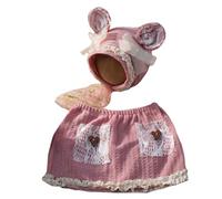 Baby Photo Clothes Bear Ear Bonnet Hat and Skirt Outfit Newborn Photography Props Costume Clothing Infant Supply