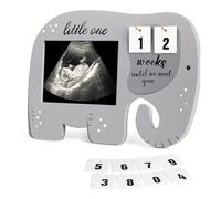 Baby Photo Frame Pregnancy Gifts for Mom Baby Sonogram Picture Frame with Countdown Weeks Shower