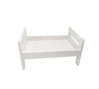Baby Photography Bed, Wooden Bed for Infant, White