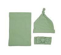 Baby Photography Props Wrap Hat Headband Set Stretch Wrap Newborn Photo Wrap Blanket Soft Blanket Wraps Photo Props for Baby