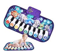 Baby Piano Mat, Piano Mat, Portable Floor Piano with Animal Sounds, Tracking Toys, Keyboard Learning Toys, Music Instruments for , Diver