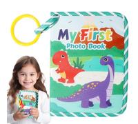 Baby Picture Book | Cloth 6X8Inches Picture Book Photo Albums | First Year Album Book Dinosaur Themed Soft Baby Toys for Toddler